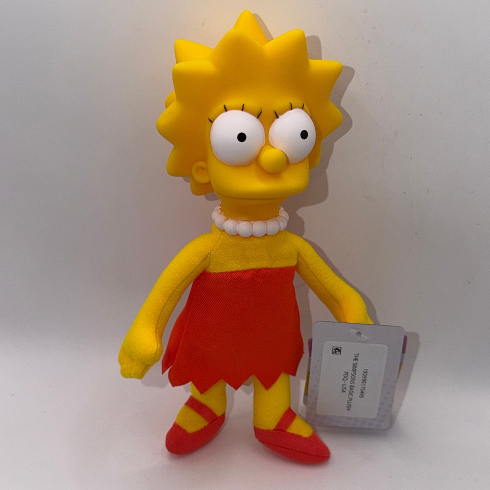 The Simpsons Jakks Pacific Plush Set Homer Bart Lisa Cartoon Collectible 90s Toy - Picture 8 of 11